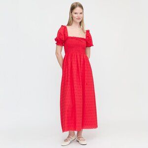 BRAND NEW!!! The Scarlett Nap Dress - Red Daisy Check Eyelet
